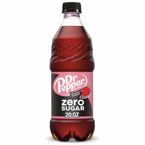 Dr Pepper Strawberries & Cream Zero Sugar Soda - Clean Choice