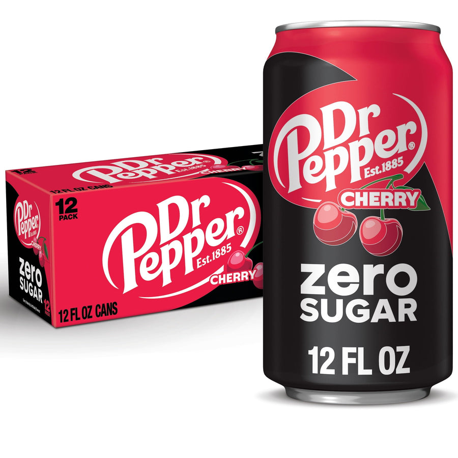 Dr Pepper Cherry Zero Sugar Soda - Clean Pick