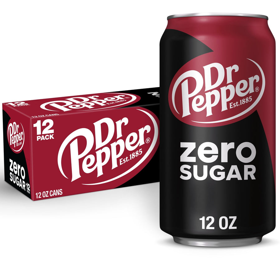 Dr Pepper Zero Sugar Soda - Essential Pack